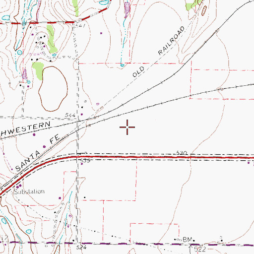 Topographic Map of Wylie Police Department, TX