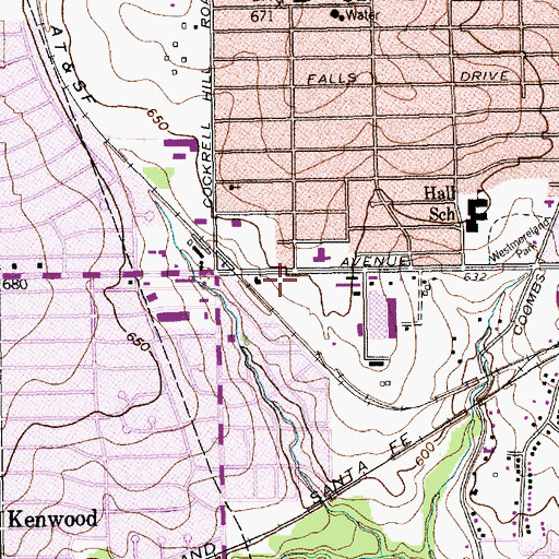 Topographic Map of Dallas Police Department - Southwest Division, TX