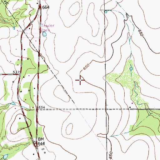 Topographic Map of Arlington Police Department - South Arlington, TX