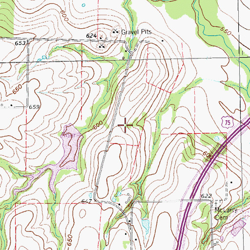 Topographic Map of Collin County Sheriff's Office, TX