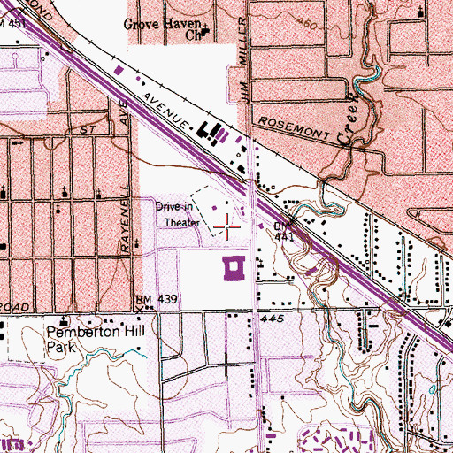 Topographic Map of Dallas Police Department - Southeast Division, TX