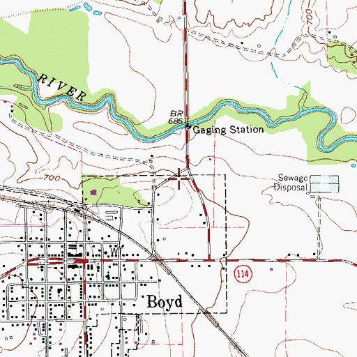 Topographic Map of Wise County Constable's Office Precinct 3, TX