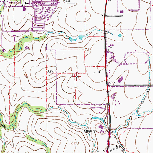 Topographic Map of Collin County Constable's Office Precinct 4, TX