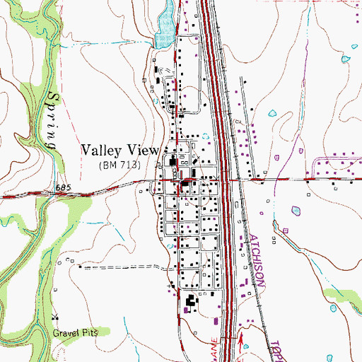 Topographic Map of Cooke County Constable's Office Precinct 4, TX