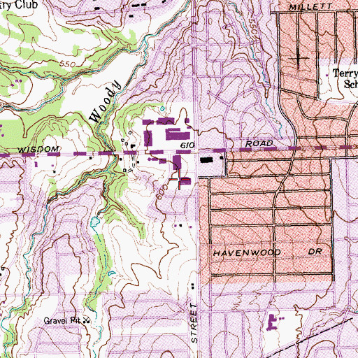 Topographic Map of Dallas County Constable's Office Precinct 1, TX
