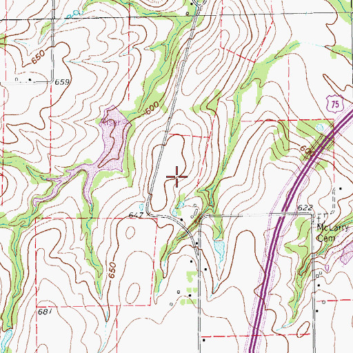 Topographic Map of Collin County Constable's Office Precinct 1, TX