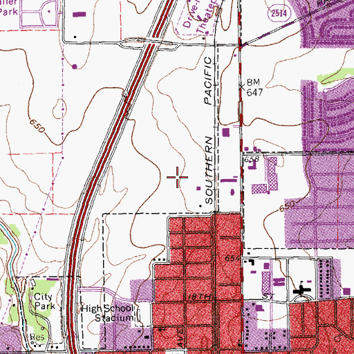 Topographic Map of Collin County Constable's Office Precinct 3, TX