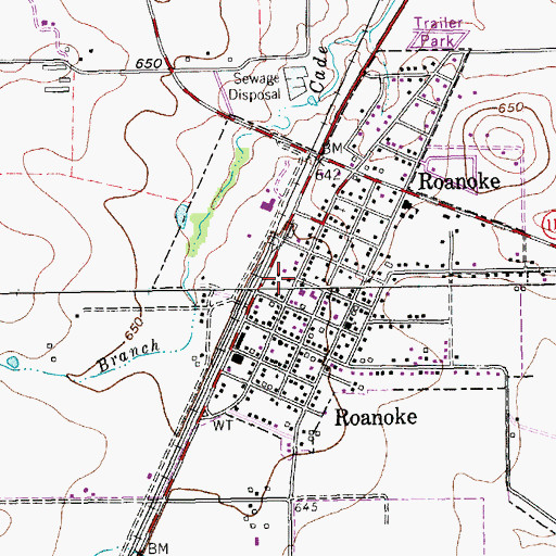 Topographic Map of Denton County Constable's Office Precinct 4, TX