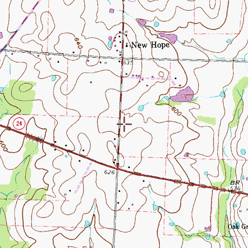 Topographic Map of Denton County Constable's Office Precinct 5, TX