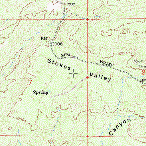 Topographic Map of Stokes Valley, CA