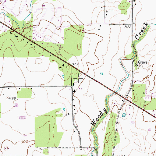 Topographic Map of Parker County Constable's Office Precinct 1, TX