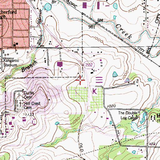 Topographic Map of Parker County Constable's Office Precinct 3, TX