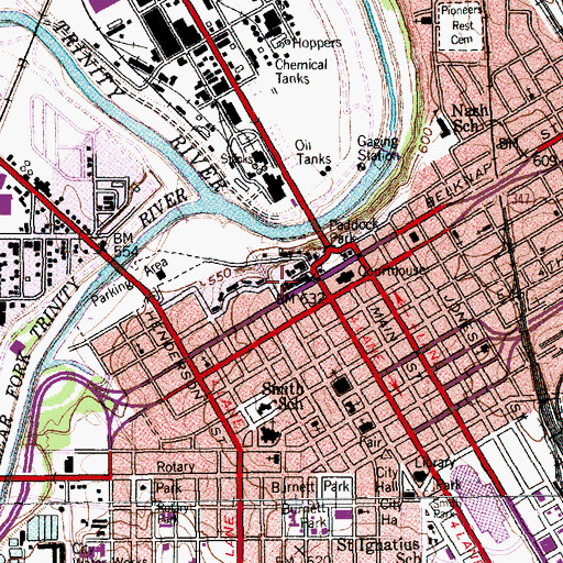 Topographic Map of Tarrant County Constable's Office Precinct 5, TX