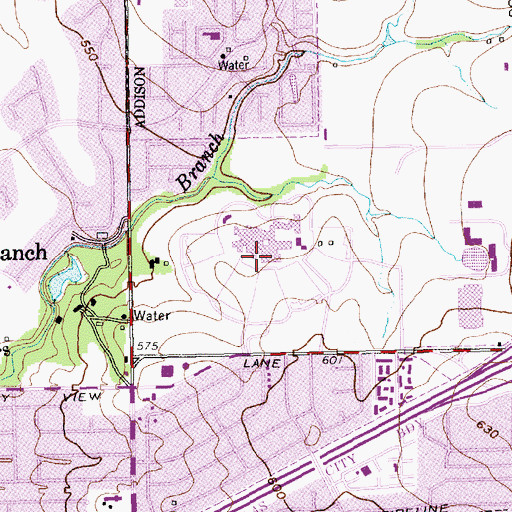 Topographic Map of Brookhaven College Police Department, TX