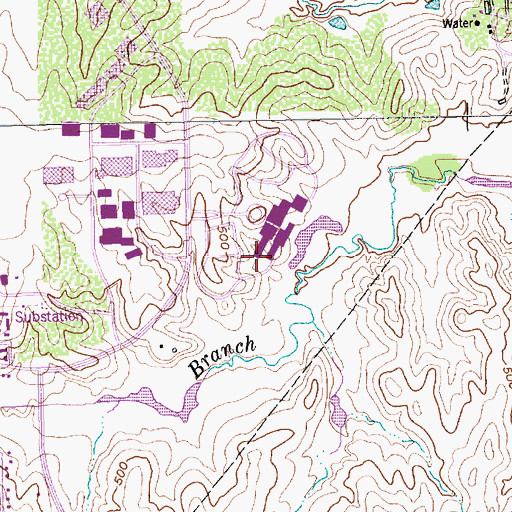 Topographic Map of North Lake College Police Department, TX