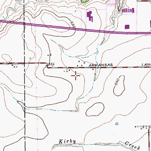 Topographic Map of Grand Prairie Police Department, TX