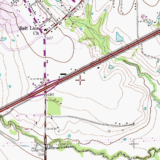 Topographic Map of Texas Highway Patrol Office, TX