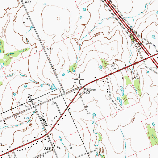 Topographic Map of Madison County Sheriff's Office, TX