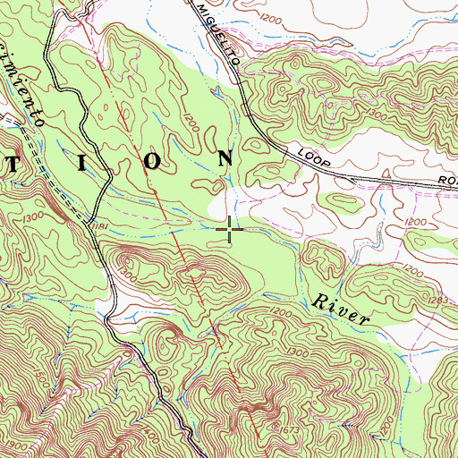Topographic Map of Stony Creek, CA
