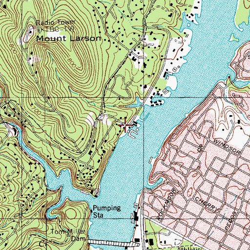 Topographic Map of Austin Police Department Lake Patrol, TX