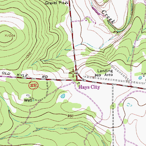 Topographic Map of Hays County Sheriff's Office Driftwood Substation, TX
