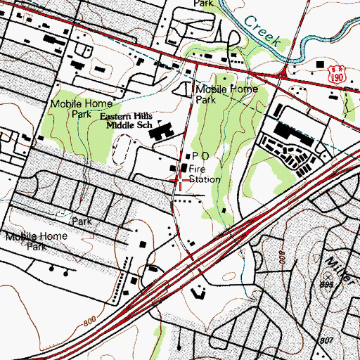 Topographic Map of Harker Heights Police Department, TX