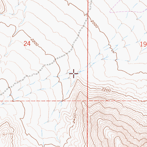 Topographic Map of Storm Canyon, CA