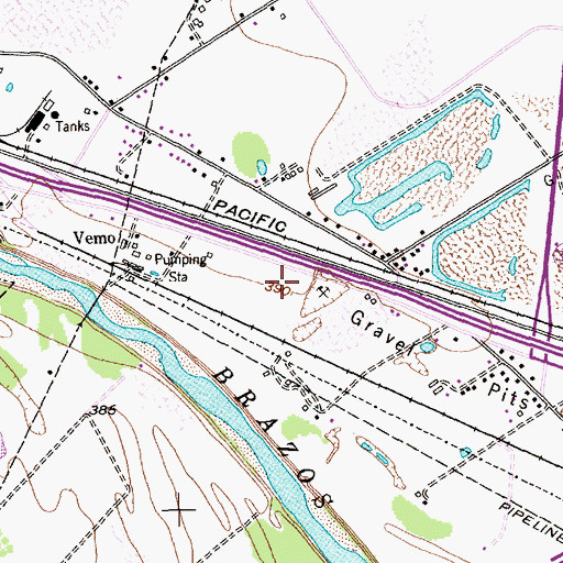 Topographic Map of McLennan County Jail Sheriff's Office, TX