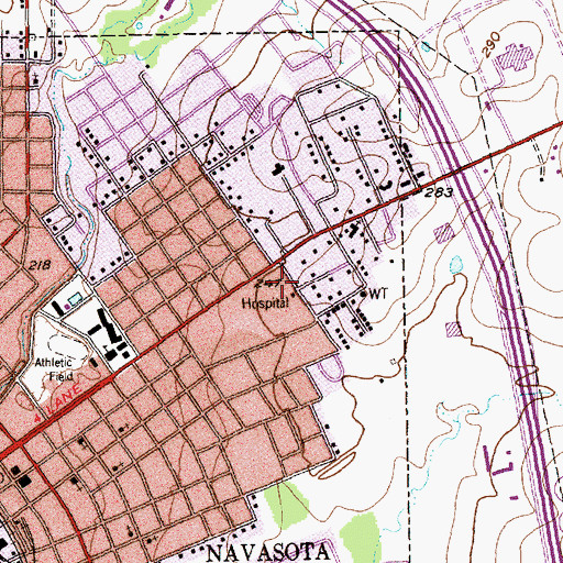Topographic Map of Grimes County Constable's Office Precinct 3, TX