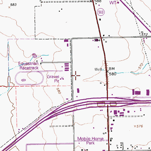 Topographic Map of Guadalupe County Sheriff's Office, TX