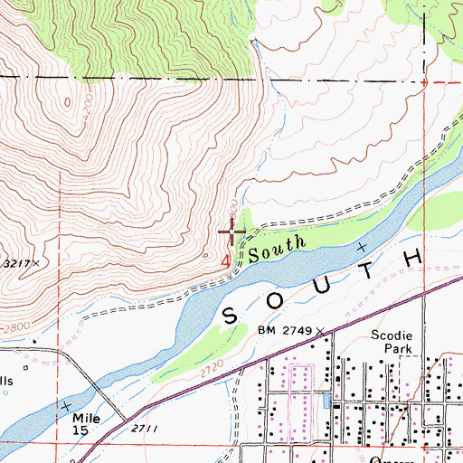 Topographic Map of Stormy Canyon, CA