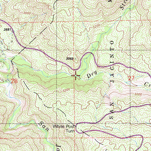 Topographic Map of Strawberry Creek, CA