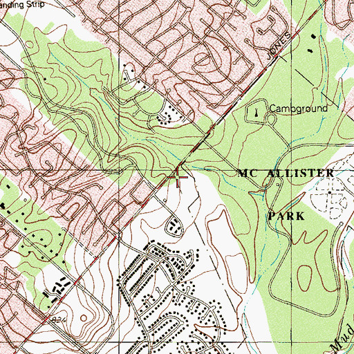 Topographic Map of San Antonio Police Department - North Substation, TX