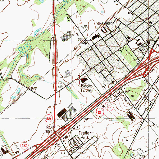 Topographic Map of Comal County Sheriff's Office, TX