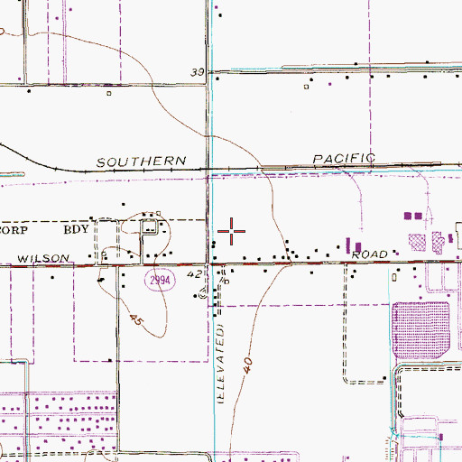 Topographic Map of Cameron County Constable's Office Precinct 5, TX