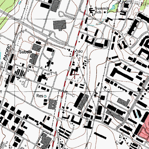 Topographic Map of Travis County Constable's Office Precinct 2, TX