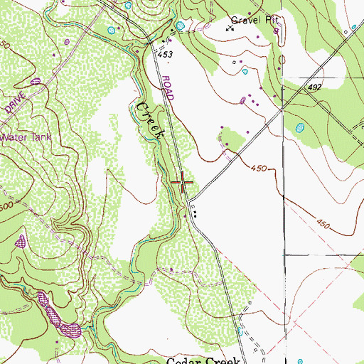 Topographic Map of Bastrop County Constable's Office Precinct 3, TX