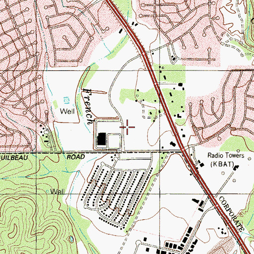 Topographic Map of Bexar County Constable's Office Precinct 2, TX