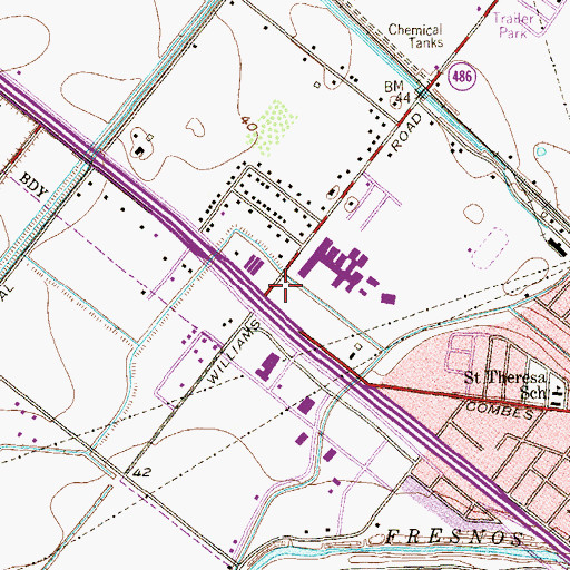 Topographic Map of Cameron County Constable's Office Precinct 3, TX
