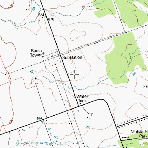 Topographic Map of Killeen Police Department Headquarters, TX