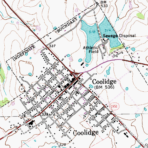 Topographic Map of Limestone County Constable's Office Precinct 2, TX