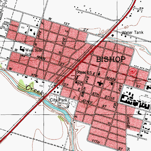 Topographic Map of Nueces County Constable's Office Precinct 3, TX
