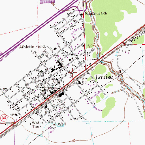 Topographic Map of Wharton County Constable's Office Precinct 3, TX