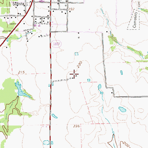 Topographic Map of Waller County Constable's Office Precinct 3, TX