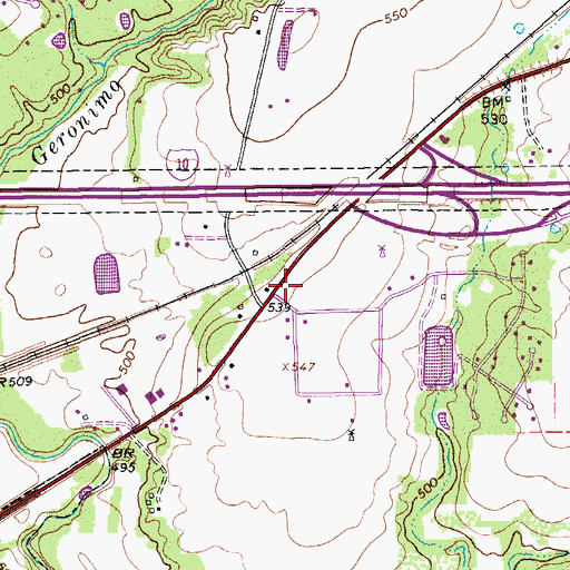 Topographic Map of Guadalupe County Constable's Office Precinct 1, TX