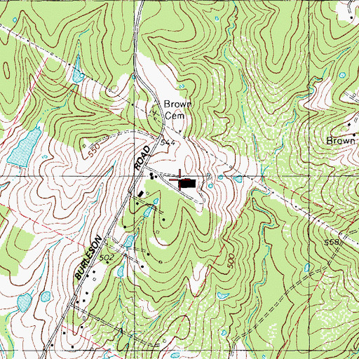 Topographic Map of Travis County Sheriff's Office East Command, TX