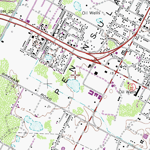 Topographic Map of Nueces County Constable's Office Precinct 2, TX