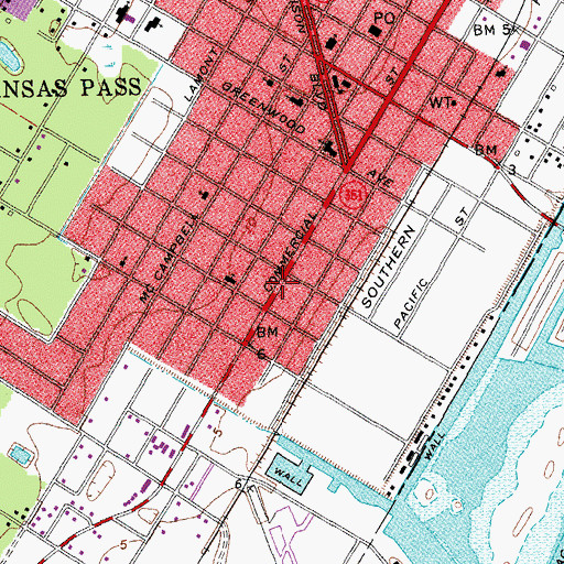 Topographic Map of San Patricio County Constable's Office Precinct 6, TX