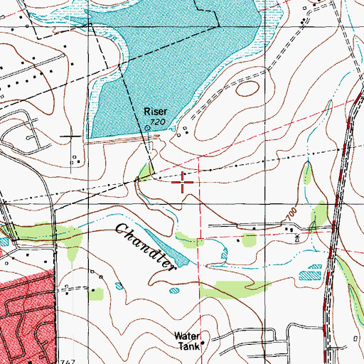 Topographic Map of Williamson County Constable's Office Precinct 1, TX
