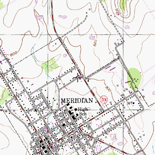 Topographic Map of Texas Department of Public Safety Troopers Office, TX